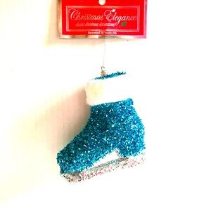 1 Christmas Blue Ice Skate Tree Ornaments Christmas Decoration - NWT Gift 🎁